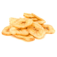 Banana chips endulzada